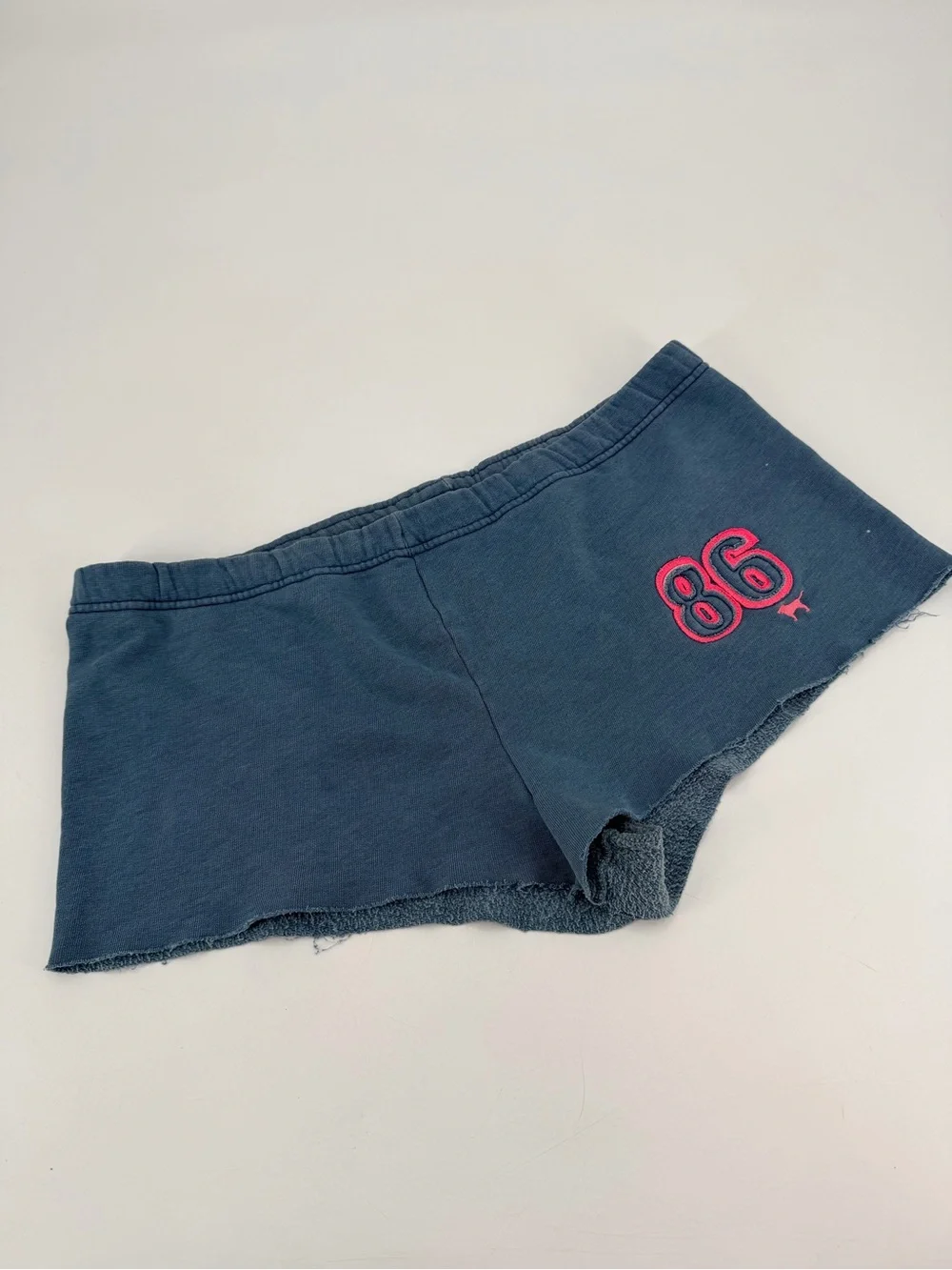 Vintage Y2K Pink Spellout Low Rise Micro Booty Shorts Medium FLAWS